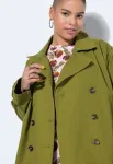 Тренчкот revers 2 taschen Studio Untold, Oliv - фото 3