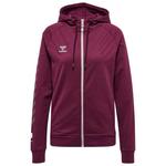 Толстовка Hummel Move Grid Cotton Full Zip, красный - фото