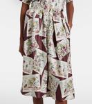 Бермуды Emon из шёлка Loro Piana, Bordeaux Black - фото 4