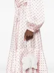 Платье с оборками и узором в горох STYLAND, розовый - фото 5