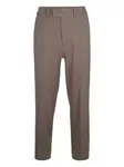 Брюки на эластичном поясе Paolo Pecora, коричневый - фото
