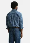 Рубашка в клетку Gant, Indigo - фото 3