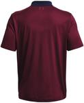 Under Armour Performance 3.0 Colorblock мужская поло, Midnight Navy/Maroon - фото 2