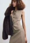 Жилет Mango, Brown - фото