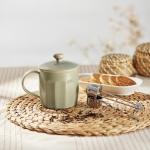 Кружка с крышкой IKEA, 43 сл, зеленый - фото 2