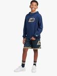 Детский худи с логотипом Hoops New Balance, Nb Navy - фото 5