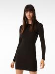 Вязаное платье Bershka, черный - фото 2