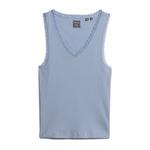 Футболка Superdry Vintage Lace Trim , синий - фото 3