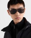 Солнцезащитные очки Prada Linea Rossa Prada, сланцевые линзы - фото 2