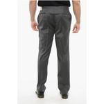 Классные шерстяные брюки с полосатым узором Corneliani, Gray - фото 2