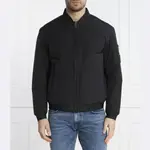 Оранжевый бомбер классического кроя Boss, черный - фото