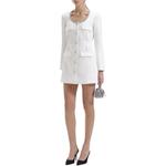 Self-portrait Автопортрет Длинное платье с рукавами Pure White - фото 4