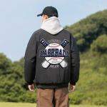 Пуховик Unisex Baseball Collar Thickened ZIAREL, хаки - фото 5