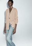 Кардиган Massimo Dutti Cardigan, Beige - фото 4