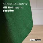 Скатерть Homescapes темно-зеленый, 137/137 см - фото 4