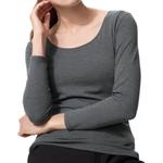 Футболка женская серая UNIQLO, серый - фото