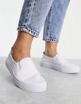 Белые слипоны в горошек ASOS DESIGN Wide Fit - фото