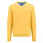 Свитер Fynch Hatton Superfine v neck, желтый - фото