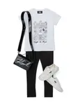 Футболка Karl Café KARL LAGERFELD KIDS, белый - фото 4