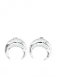 Мини-серьги Crescent Moon Marine Serre, серебряный - фото