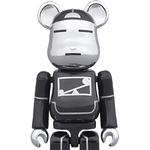 BE@RBRICK Atmos Gary Halyang Black Silver Blister Packs 100% 7cm - фото 3