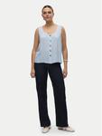 Топ standard fit Bumpy 10325830 Vero Moda, голубой - фото 2