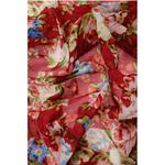 Легкий платок из ткани с цветочным узором Dsquared2, Red - фото 2