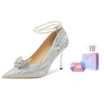 Ainer-cat Ainer cat Slim Heel High Heels 8cm Women's Silver - фото