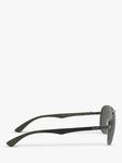 Поляризованные авиаторы RB8313 Ray-Ban, Gunmetal/Grey Gradient - фото 10