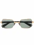 Очки в овальной оправе Balmain Eyewear, черный - фото