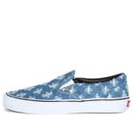 Кроссовки supreme x slip-on 'blue hole punch denim' Vans, синий - фото