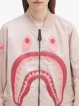 Бомбер с вышивкой A BATHING APE, розовый - фото 5