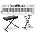 Музыкальная клавиатура Roland GO:KEYS5 Essentials Bundle Белая - фото