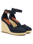 Низкие туфли Flag High Wedge Espad Closed Toe FW0FW08494 Tommy Hilfiger, синий - фото 2
