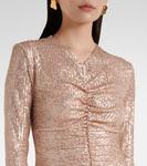 Рушированное платье с пайетками Norma Kamali, Baby - фото 4