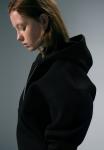 Толстовка Weekday OVERSIZED SCUBA ZIP HOODIE, Black - фото 5