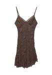 Платье PULL&BEAR Day dress, Brown - фото 5