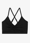 Бюстгальтер Even&Odd active LOW SUPPORT SPORTS BRA WITH FRONT RUCHING AND CROSS BACK, Black - фото 4