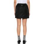 Мини-юбка с логотипом PRADA, черный - фото 6