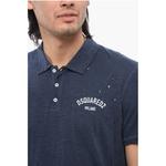 Поло Tennis Fit с эффектом потертости Dsquared2, синий - фото 3