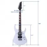 Электрогитара Glarry 170 с усилителем 20 Вт Sunset - фото 17