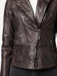 Кожаная куртка Ricano, коричневый - фото 10