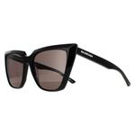 Кошачий глаз женский серый bb0046s Balenciaga, черный - фото 2