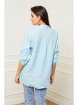 Блузка Fleur de Lin, светло-синий - фото 2