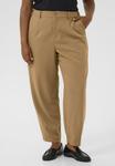 Брюки Kaffe Curve Trousers, Toasted Coconut/Light Brown - фото