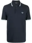 Рубашка поло с вышитым логотипом Fred Perry, синий - фото