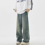 Мужские джинсы, брюки прямого кроя средней жесткости Naicha Studio, 24706 синий (fleece-lined) - фото 8