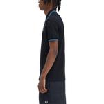 FRED PERRY Поло мужское black/blue - фото 5