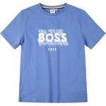 Детская футболка HUGO BOSS, синий - фото