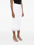 Юбка миди в рубчик SPORTMAX, белый - фото 3